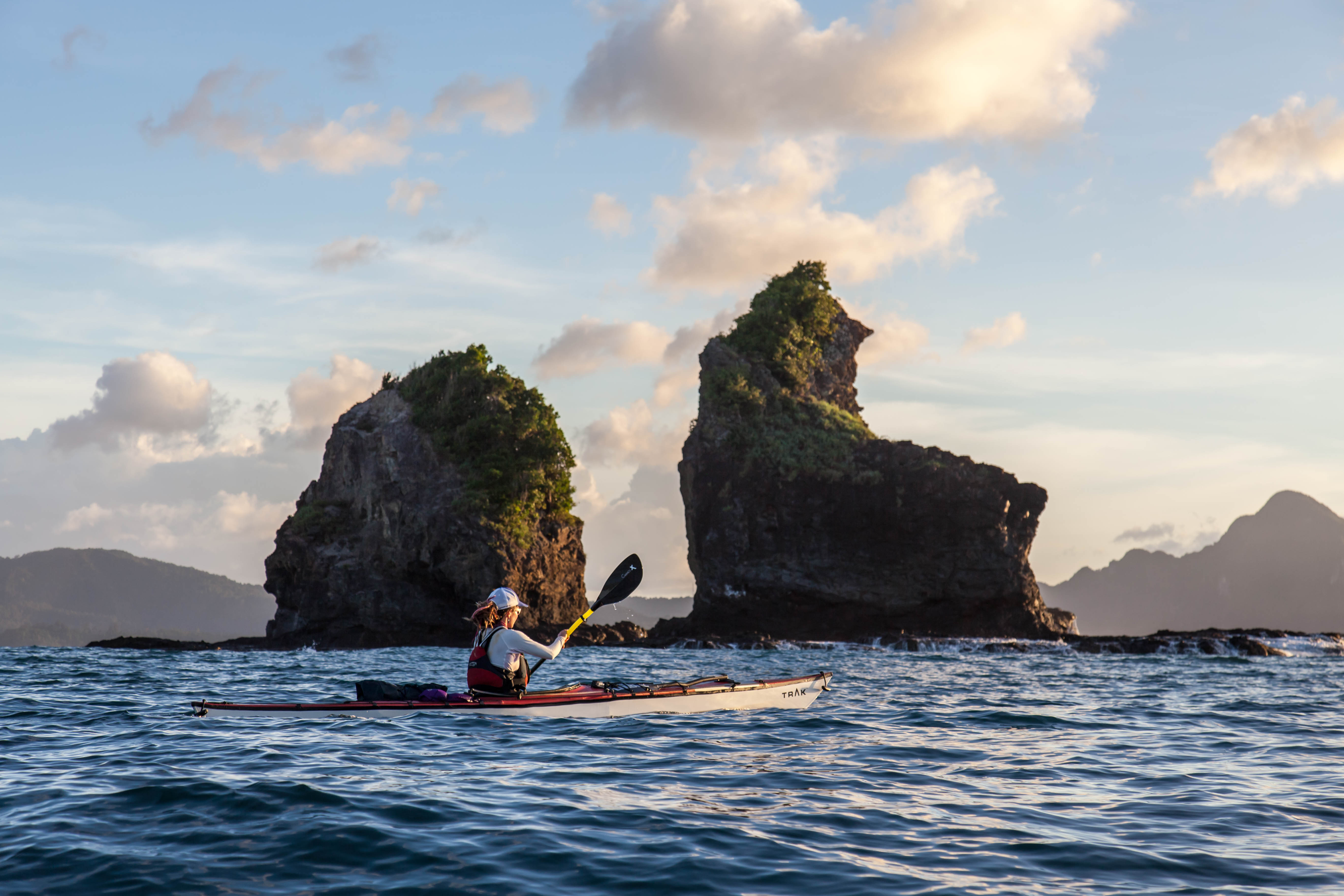 Ambassador Allie Carroll using the Cadence X paddle during a kayaking expedition